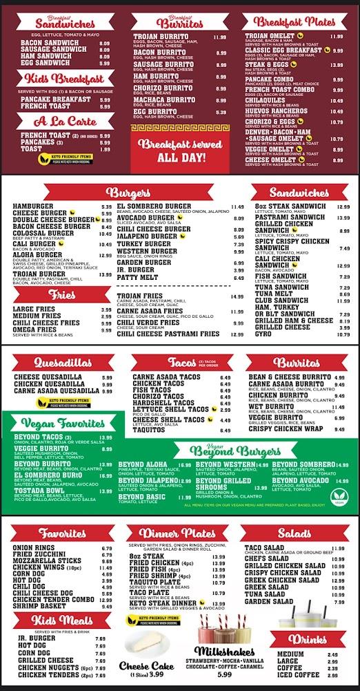 Troys Burgers La Habra Menu image 1